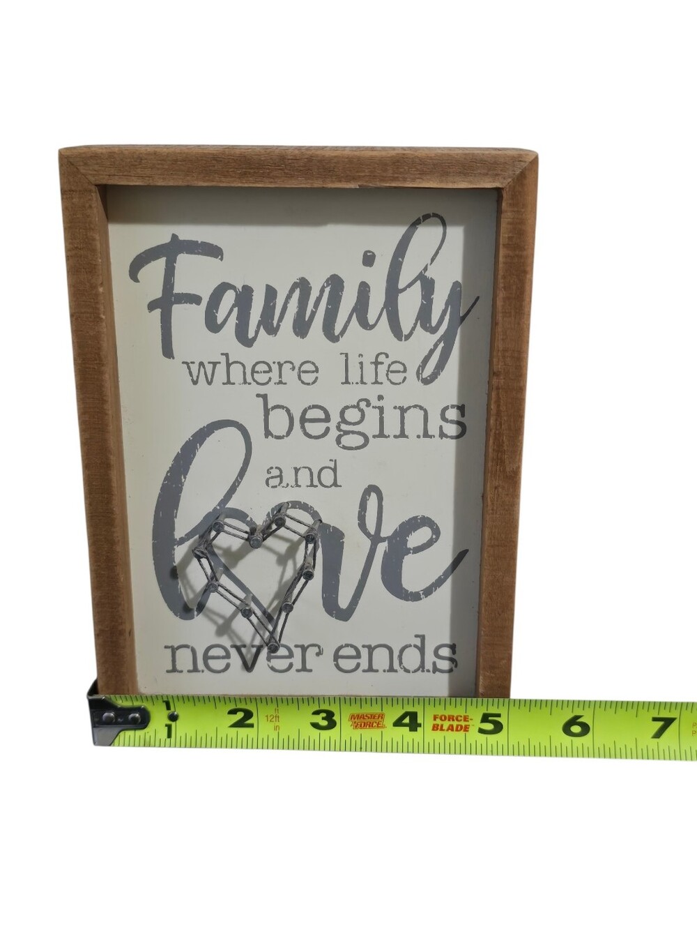 2 Items Hobby Lobby & Kathy Black/Brown/Slate 'Family' and 'Love' Signs, Wedding - Picture 6 of 8